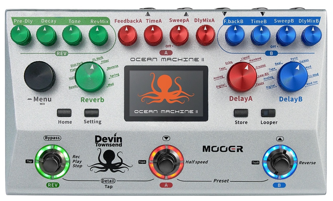 Mooer Ocean Machine II: ahora con más procesamiento y 120 segundos